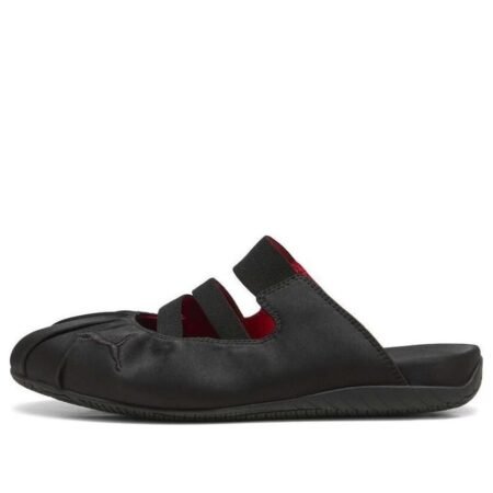 (WMNS) PUMA Speedcat Mule Satin 'Black Red' 409911-02