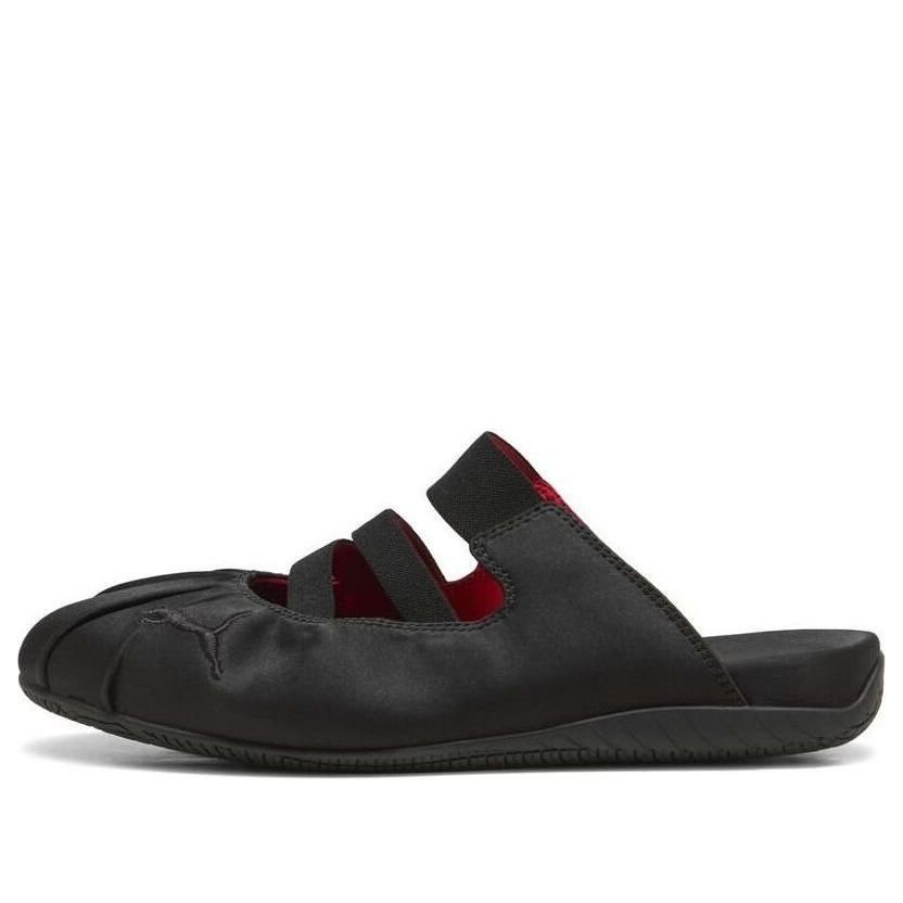(WMNS) PUMA Speedcat Mule Satin 'Black Red' 409911-02