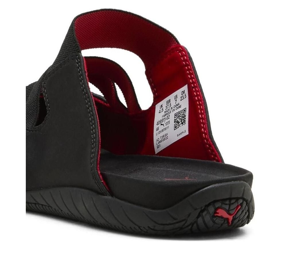 (WMNS) PUMA Speedcat Mule Satin 'Black Red' 409911-02 - Image 3
