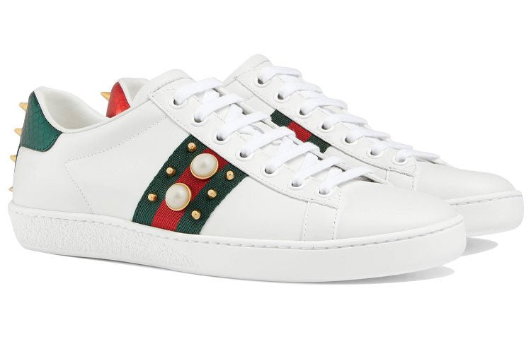 (WMNS) Gucci Ace Studded 'White' 431887-02JP0-9064 - Image 3