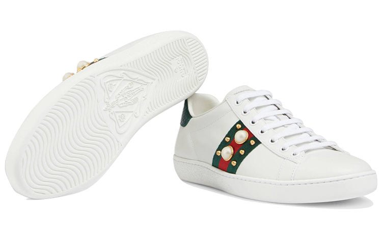 (WMNS) Gucci Ace Studded 'White' 431887-02JP0-9064 - Image 6