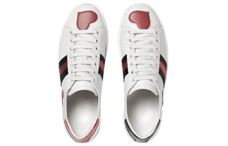 (WMNS) Gucci Ace Low 'Heart' 435638-02JS0-9074 - Image 3