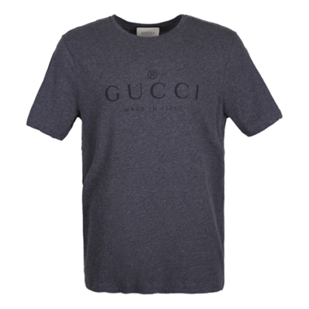 Gucci Logo Cotton T-Shirt 'Grey' 441685-X3A80-1200