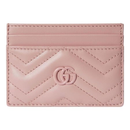 (WMNS) Gucci GG Marmont Matelasse Card Case 'Light Pink' 443127-AACX4-5909