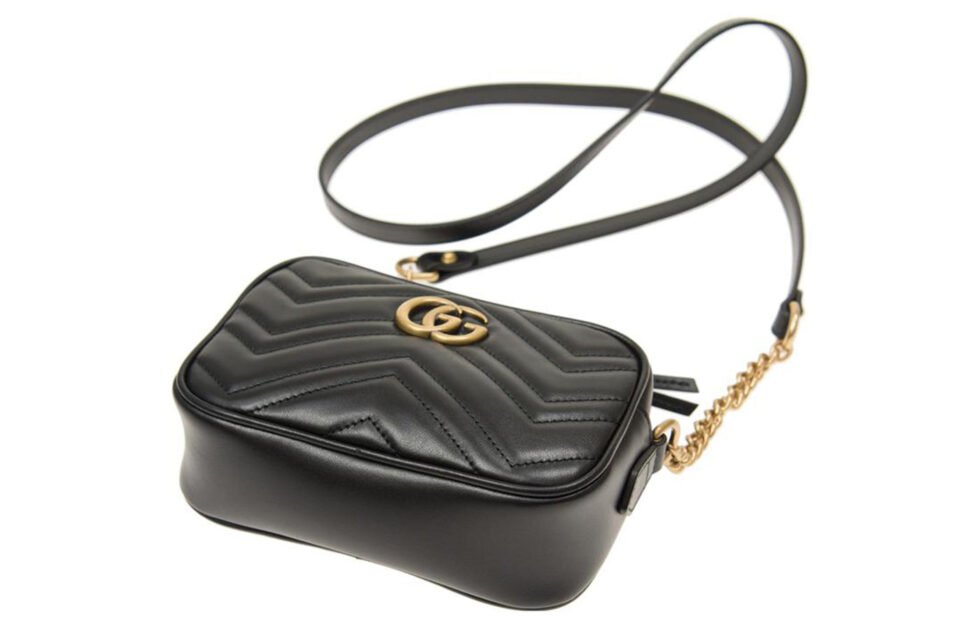 (WMNS) Gucci GG Marmont Logo Messenger Bag Black Classic 448065-DTD1T-1000 - Image 5
