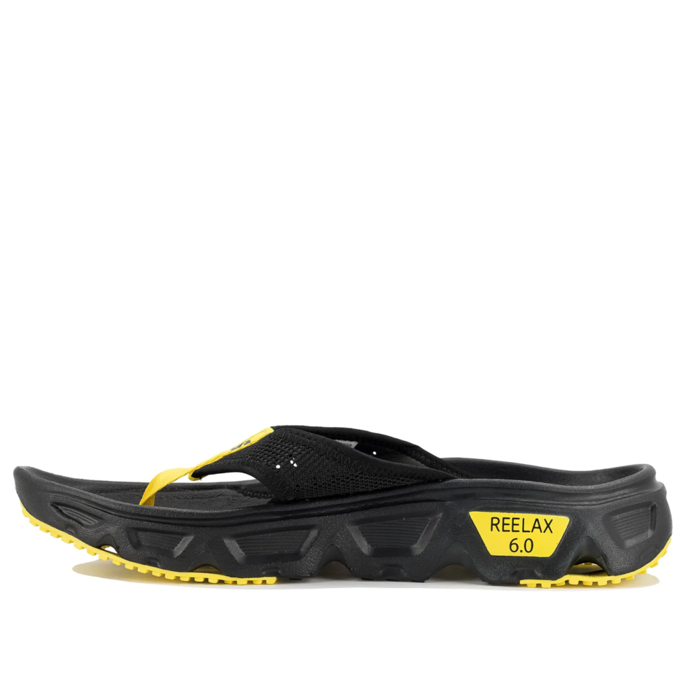 SALOMON Reelax Break 6.0 Slides 'Black Yellow' 471109 - Image 2