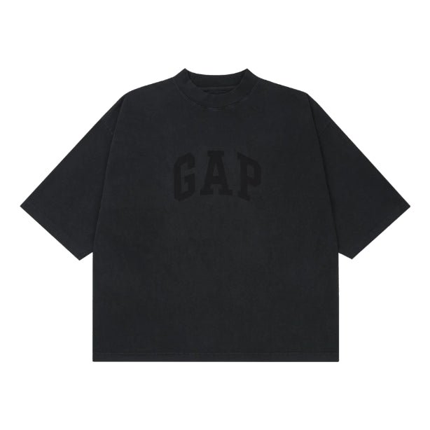Yeezy Gap Engineered by Balenciaga SS22 Dove 3/4 Sleeve Washed T-Shirt 'Black' 472973-00