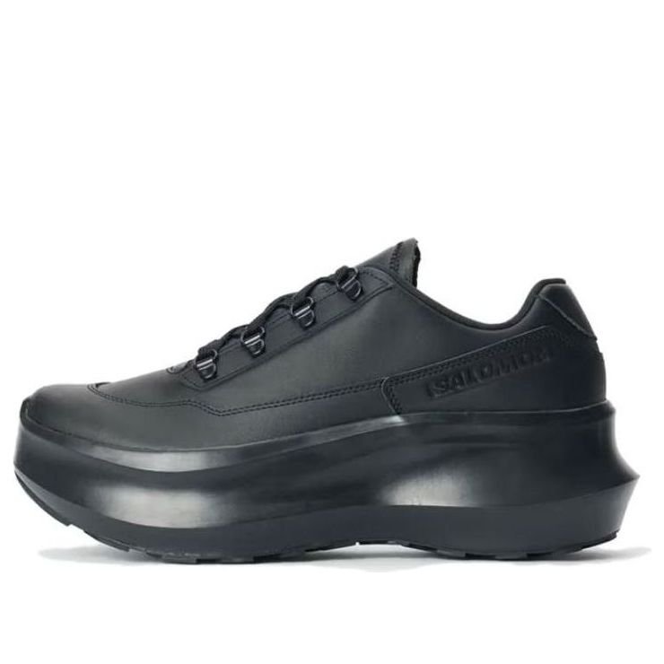 (WMNS) COMME des GARONS  SALOMON SR811 Leather Platform 'Black' 473579