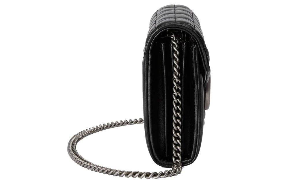 (WMNS) Gucci GG Marmont Mini Bag 'Black' 474575-DTD5N-1000 - Image 4