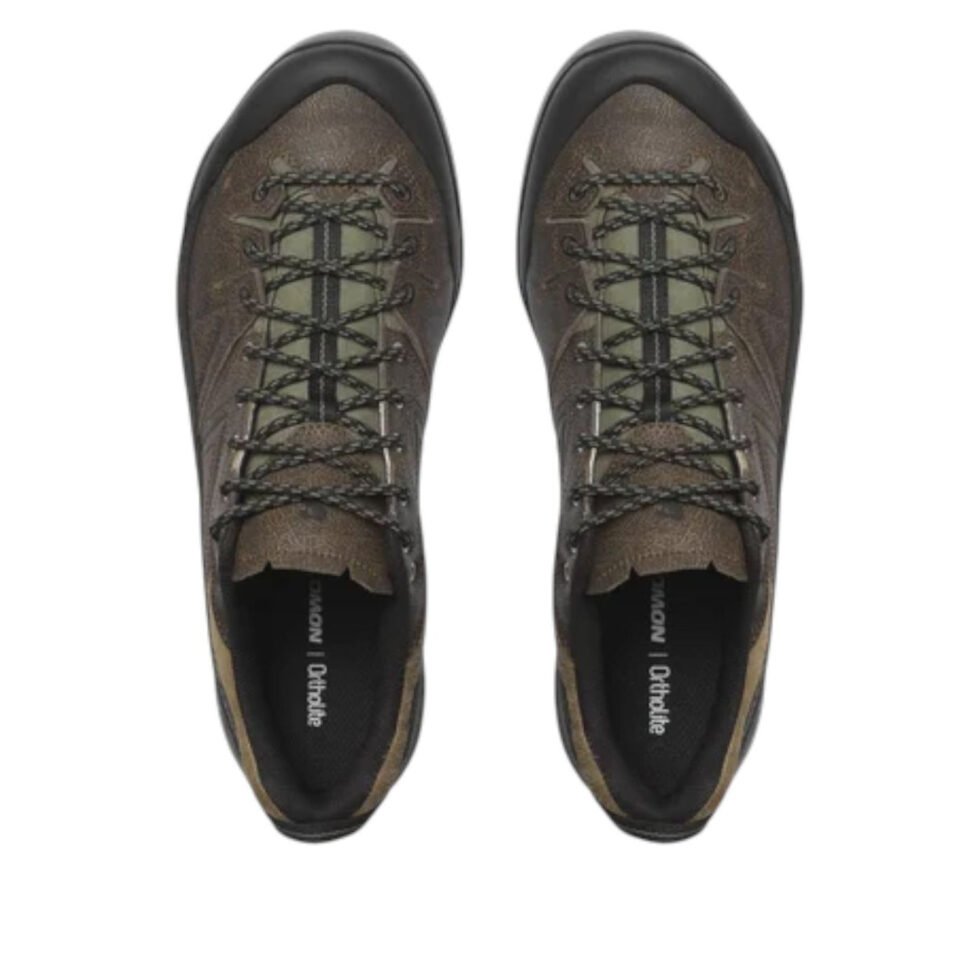 SALOMON X-ALP Low Distressed Leather 'Dark Earth Black' 478227 - Image 2