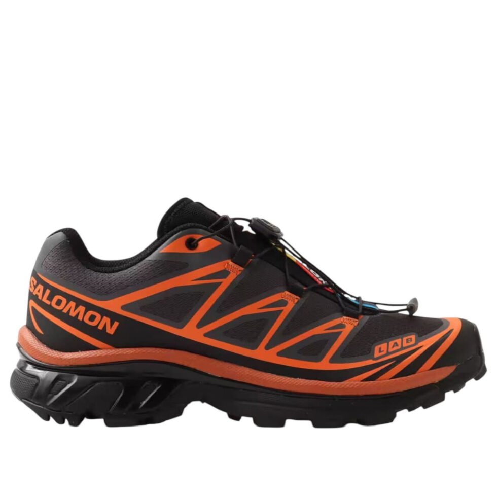 Salomon x ATMOS XT-6 'Black Red Orange' 478639 - Image 4