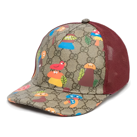 (PS) Gucci Kids Monogram-Print Baseball Hat 'Camel Ebony' 4817573HAEJ8474