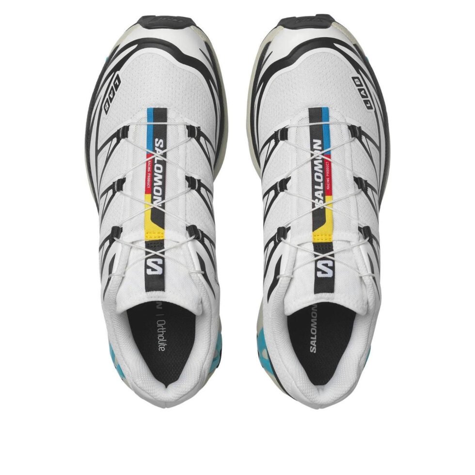 SALOMON XT-6 'Black White Blue Curacao' 491433 - Image 3