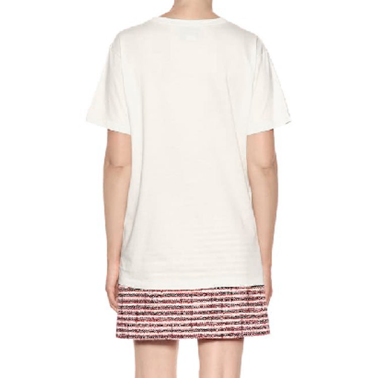 Gucci Guccy Series Cotton Short Sleeves Unisex White 492347X3P077561 - Image 4