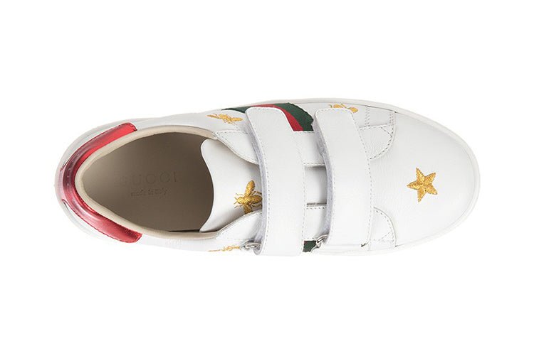 (PS) Gucci Bee and Star Embroidered Ace Sneaker 'White' 504499-0II40-9064 - Image 4