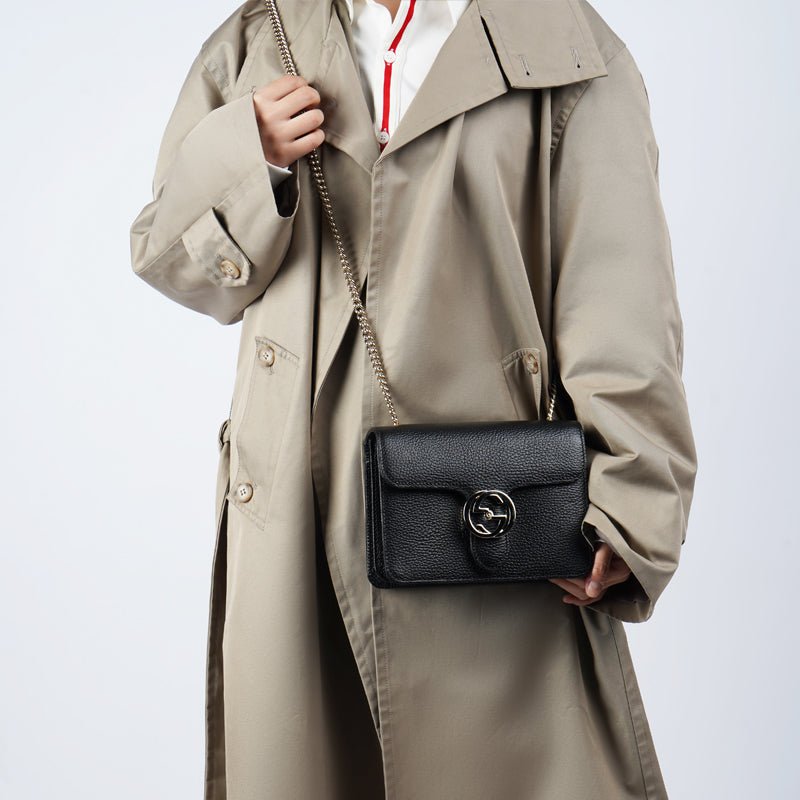 (WMNS) Gucci Leather Organ Satchel Single Shoulder Bag Black 510304-CAO0G-1000 - Image 8