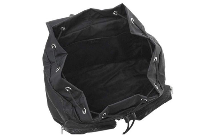 Gucci Logo Leather Logo Nylon Schoolbag Backpack / Black 510343-X28AN-1000 - Image 4