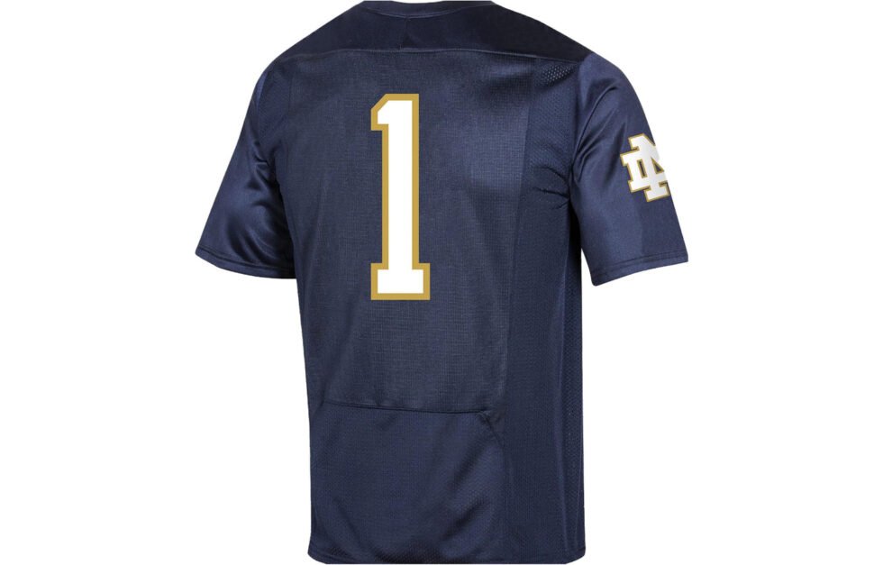 Under Armour University of Notre Dame Fighting Irish Replica Jersey 'Navy Blue' 5120729-410 - Image 2