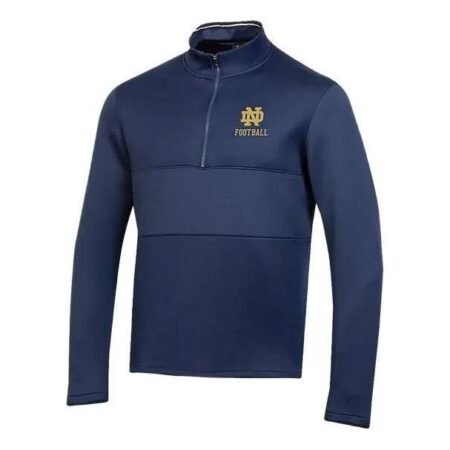 Under Armour University of Notre Dame 1/4 Zip Sweatshirt 'Navy Blue' 5122315-410