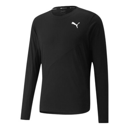 PUMA Train Long Sleeve Training Tee 'Black' 521538-01