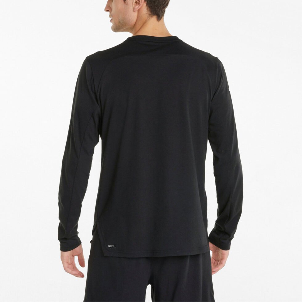 PUMA Train Long Sleeve Training Tee 'Black' 521538-01 - Image 4
