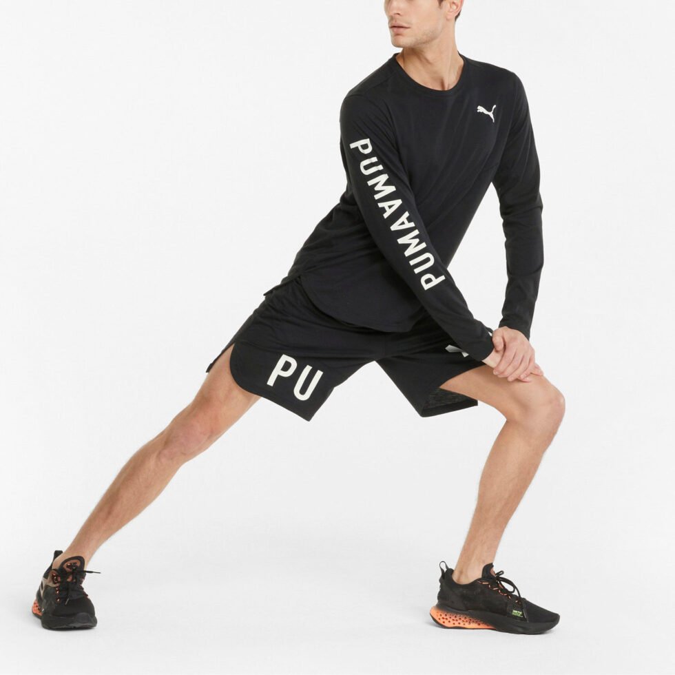 PUMA Train Long Sleeve Training Tee 'Black' 521538-01 - Image 5