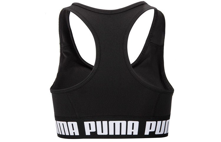 (WMNS) PUMA Training Strong Bra Top Medium Support 'Black' 522001-01 - Image 2