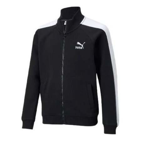 (GS) PUMA Classics T7 Track Jacket 'Black White' 530210-01