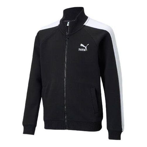 (GS) PUMA Classics T7 Track Jacket 'Black White' 530210-01
