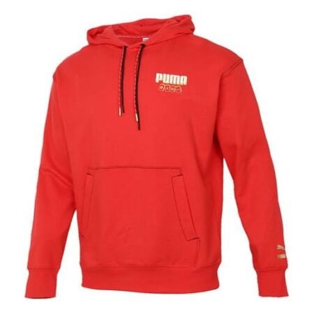 PUMA YOTOX Hoodie 'Red White Gold' 531295-23