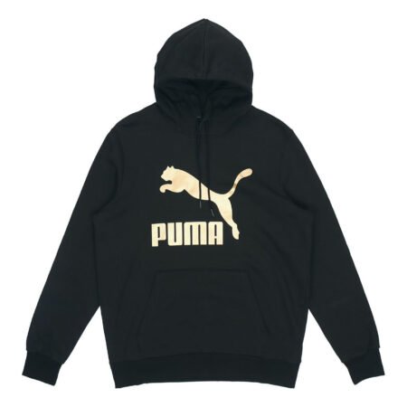 PUMA Classics Bronzing Logo Printing Sports Black 531370-56