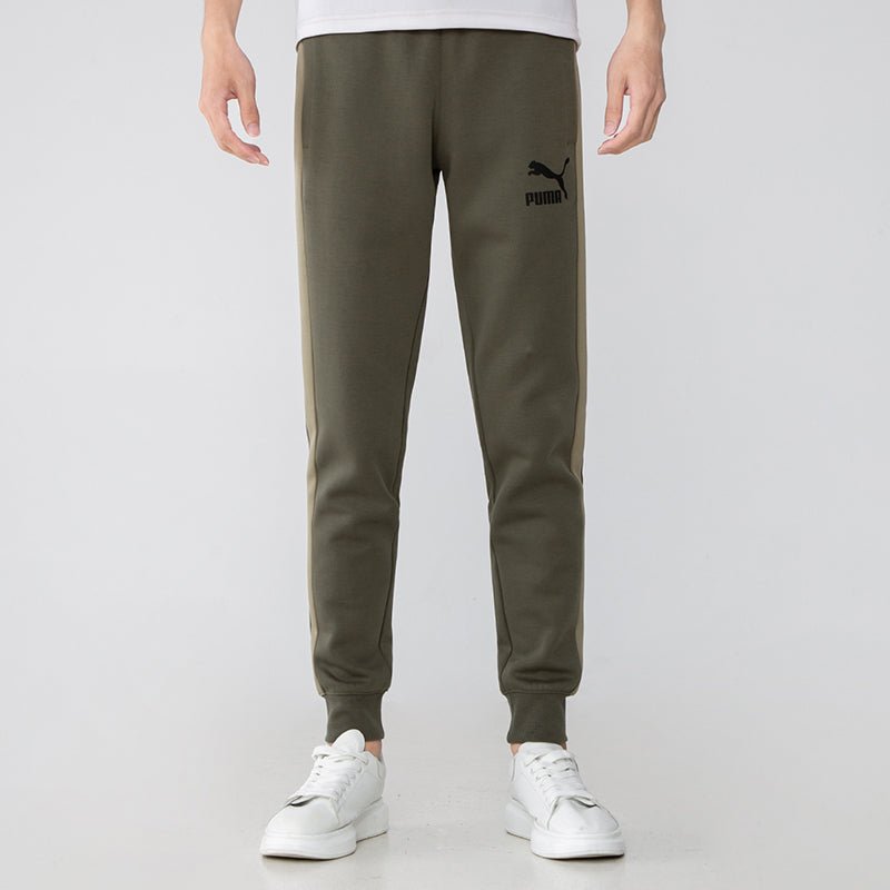 PUMA Iconic T7 Track Pants 'Olive Green' 531381-44 - Image 3