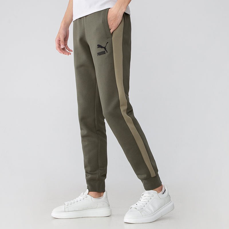 PUMA Iconic T7 Track Pants 'Olive Green' 531381-44 - Image 5