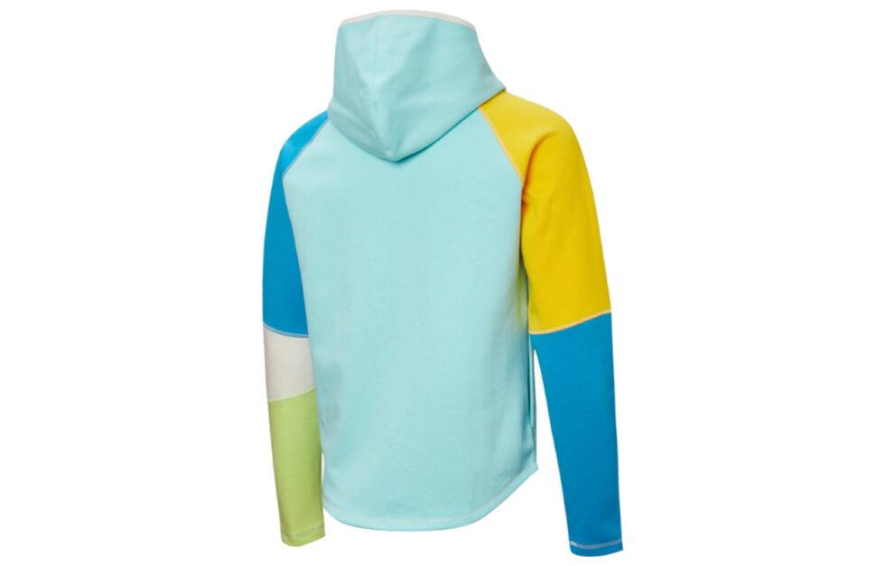 PUMA Panelled Logo Jacket 'Blue White Yellow' 532183-05 - Image 2