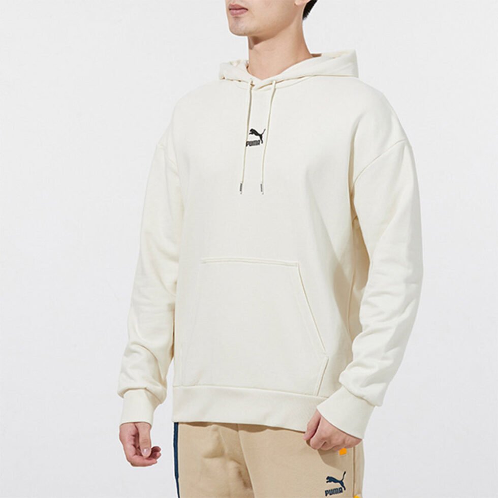 PUMA Small Logo Hoodie 'White' 533114-73 - Image 4