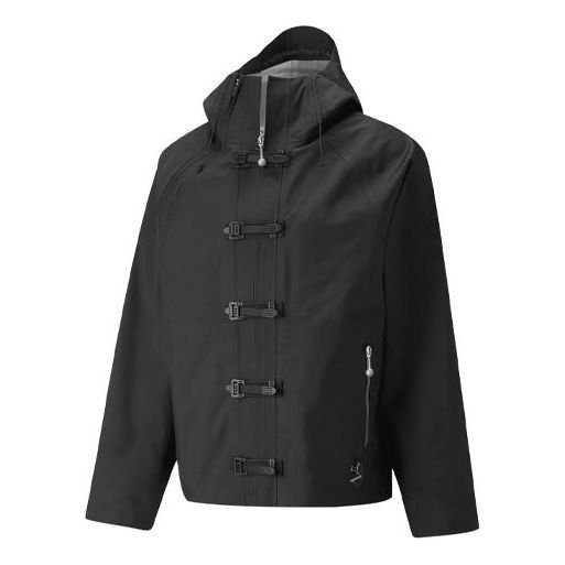 PUMA x PRONOUNCE Crossover Casual Solid Color hooded Long Sleeves Jacket Black 534030-01