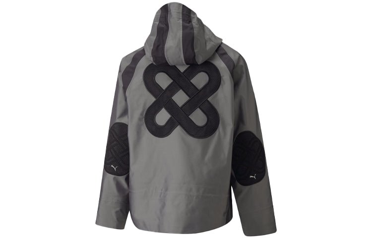PUMA x PRONOUNCE Crossover Casual Solid Color hooded Long Sleeves Jacket Silver 534030-76 - Image 2