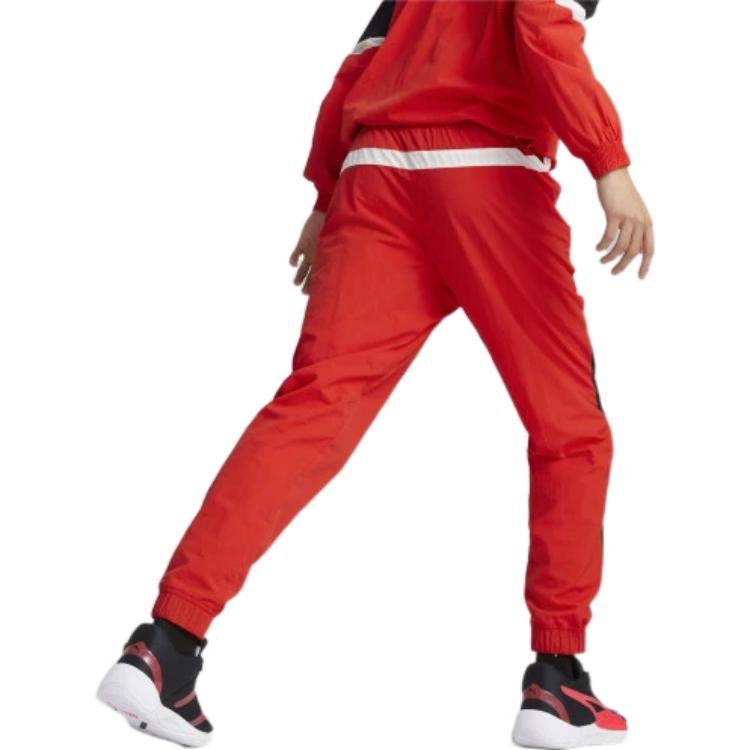 PUMA Clyde Water Repellent Basketball Pants 'Red' 534197-08 - Image 3