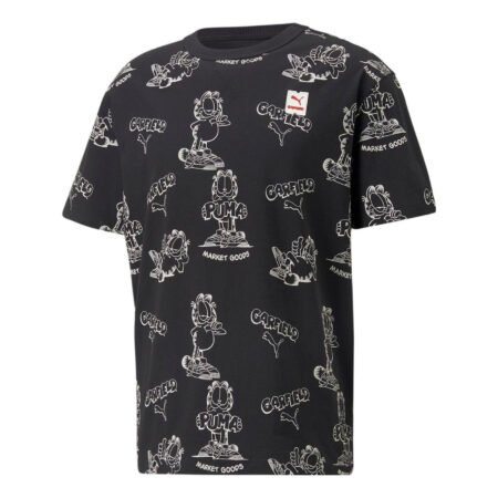 PUMA x GARFIELD Printed Tee 'Black' 534434-01