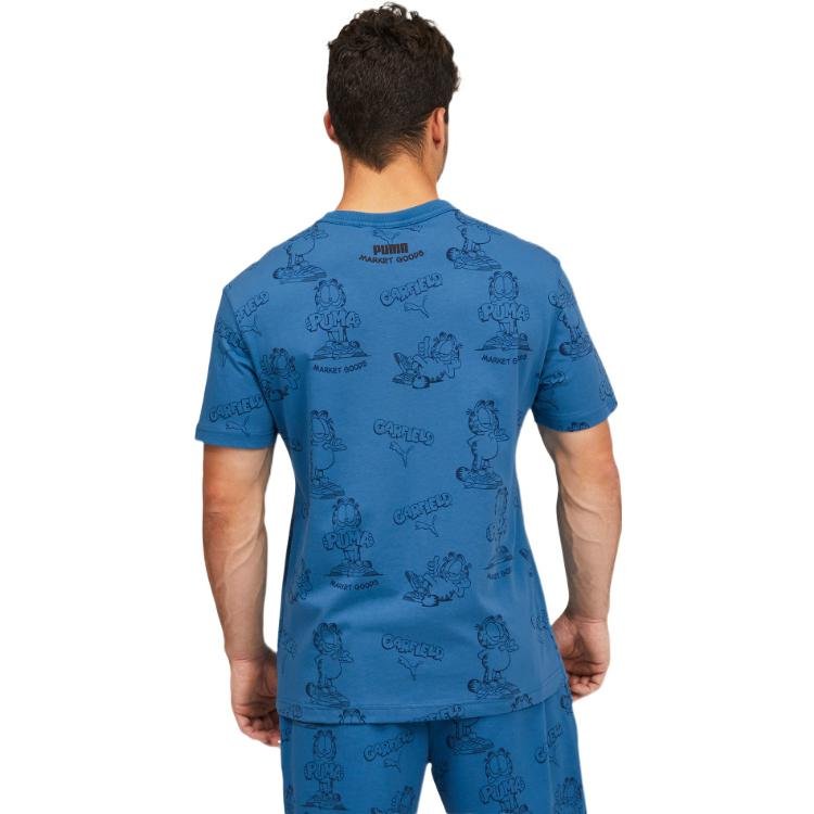PUMA x GARFIELD Printed Tee 'Vallarta Blue' 534434-48 - Image 4