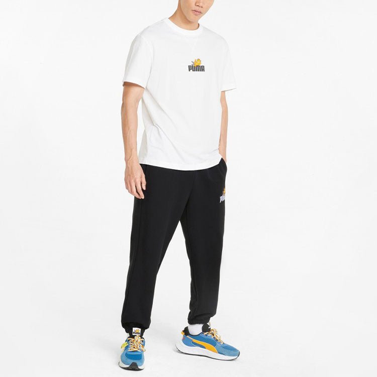 PUMA x GARFIELD Sweatpants 'Black' 534436-01 - Image 3
