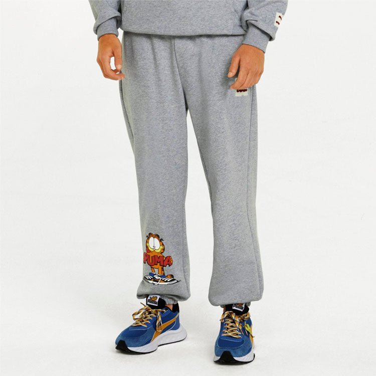 PUMA x GARFIELD Sweatpants 'Grey' 534436-04 - Image 4