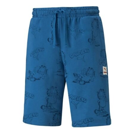 PUMA x Garfield Printed Shorts 'Vallarta Blue' 534437-48