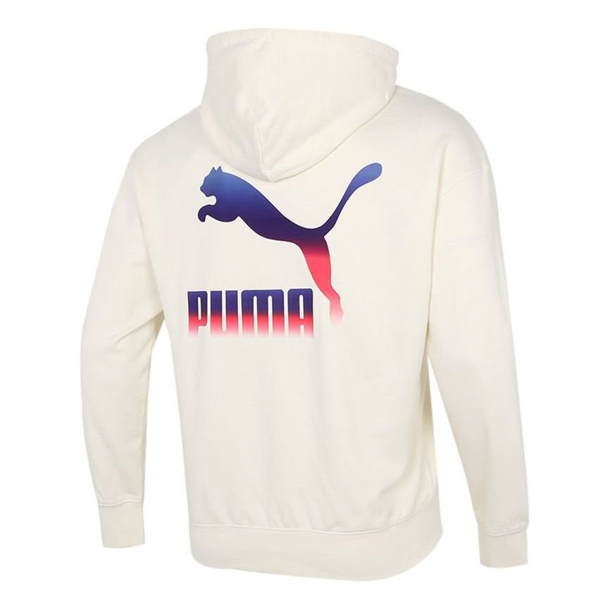 PUMA Logo Hoodie 'Cream' 534443-73