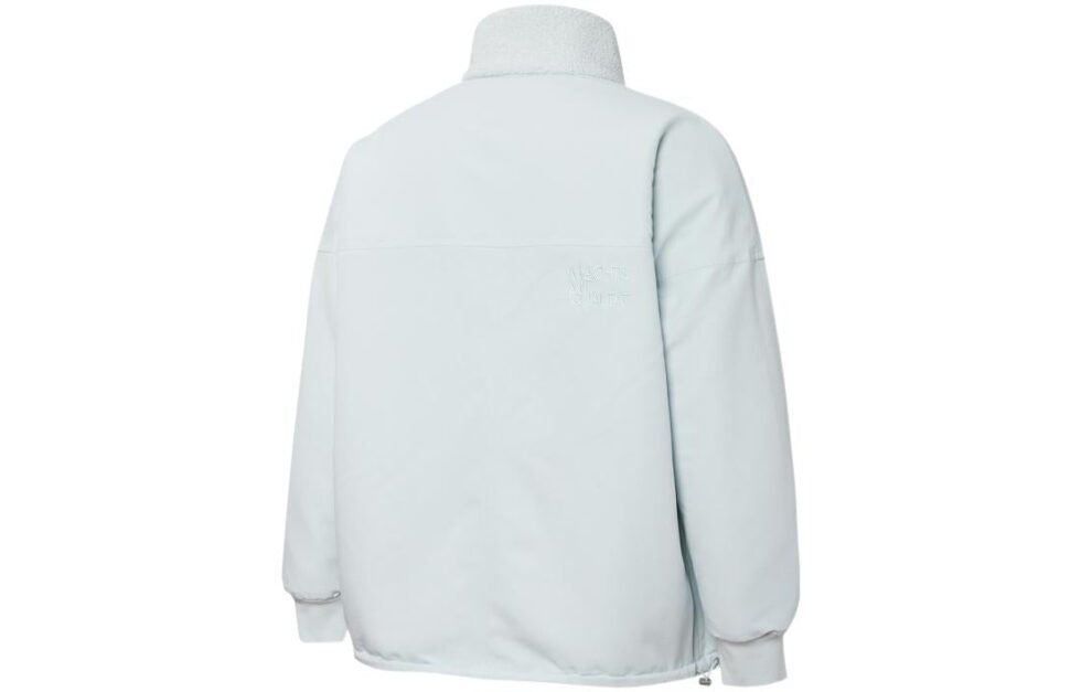 PUMA Mmq lamb's wool Reversible Stand Collar Jacket Couple Style Sky Blue 534744-62 - Image 2