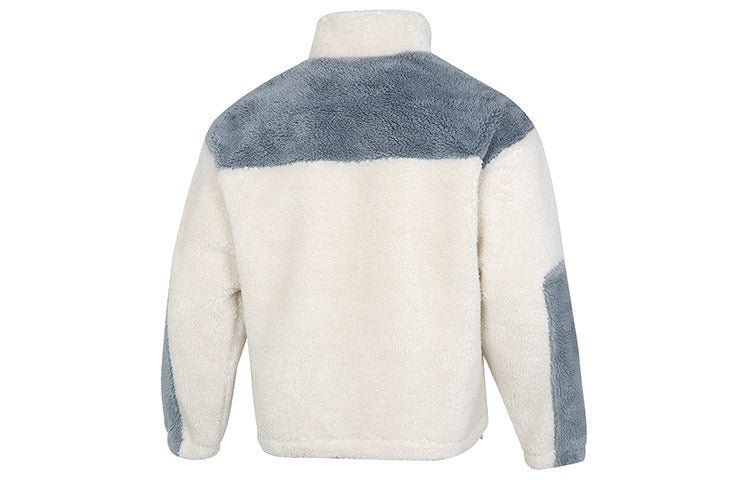 PUMA Color Blocking Sherpa Jacket Contrasting Colors lamb's wool Stay Warm Sports Logo Creamy White 534931-93 - Image 2