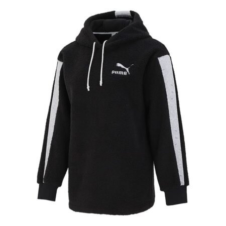 (WMNS) PUMA Sherpa Hoodie 'Black White' 534985-01