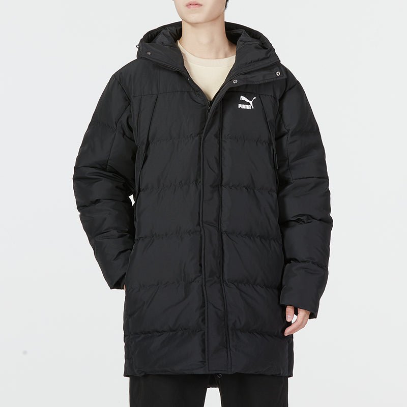 PUMA Protective Hooded Down Coat 'Black' 535582-01 - Image 3