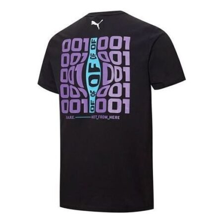 PUMA X LaMelo Ball Warp Drive Graphic Tee 'Black' 537122-01
