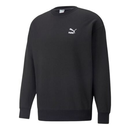 PUMA Classics Relaxed Crewneck Sweatshirt 'Black' 537662-01